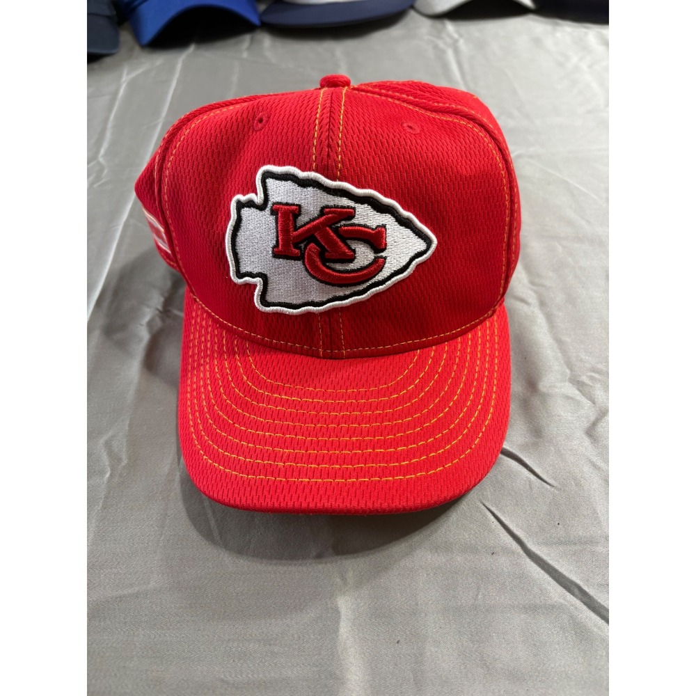 New Era‎ Kansas City Chiefs 59FIFTY Fitted Hat Red 7 1/2 NFL 100 Side Patch Cap